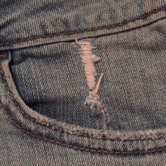 Roxy lace edge low rise jean shorts size 1 - Picture 6 of 12